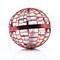 Light-Up Flying Drone Spinner Ball Rechargeable Fidget Toy | Red